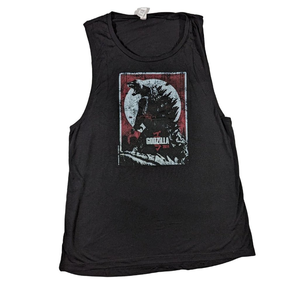GODZILLA Muscle Tank Shirt 2014 Women's Large Black